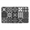 TAPIS SALOU GRIS 45x75CM MOUSSE IMPRIMEE