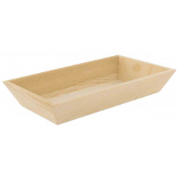 PLATEAU BOIS BORDS INCLINÉS 22 X 13 X 4