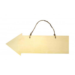 FLÈCHE BOIS À SUSPENDRE 40 X 14,5 X 0,8