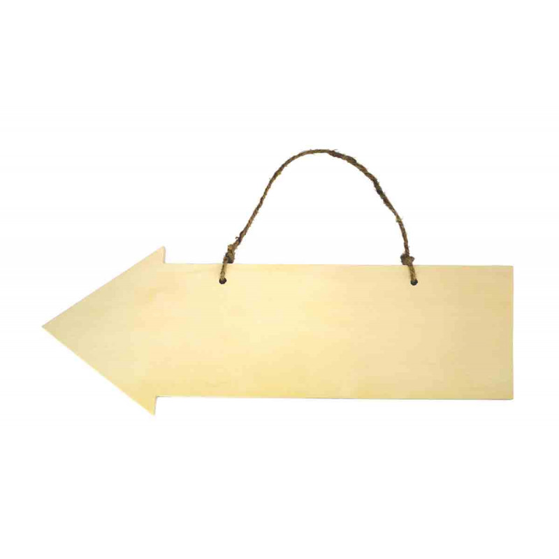 FLÈCHE BOIS À SUSPENDRE 40 X 14,5 X 0,8