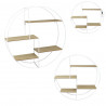 ETAGERE RONDE FILAIRE BLANCHE 50X12X50CM ETAGERE RONDE FILAIRE BLANCHE 50X12X50CM