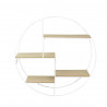 ETAGERE RONDE FILAIRE BLANCHE 50X12X50CM