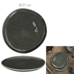 ASSIETTE PLATE VERTE D27CM