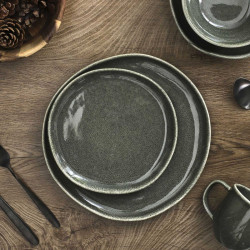 ASSIETTE DESSERT VERTE D21CM