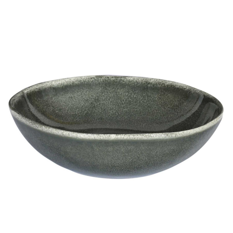 ASSIETTE CREUSE VERTE D19CM