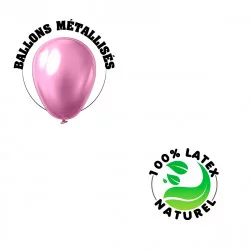 BALLONS ROSE BONBON X25
