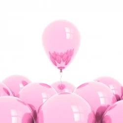 BALLONS ROSE BONBON X25
