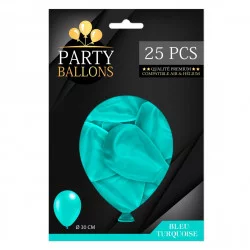 BALLONS TURQUOISE X25