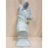 BUSTE CHIEN BELLE ÉPOQUE H26.5cm