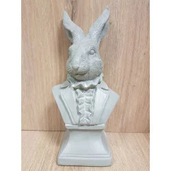 BUSTE LIÈVRE BELLE ÉPOQUE H26.5cm