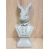 BUSTE LIÈVRE BELLE ÉPOQUE H26.5cm