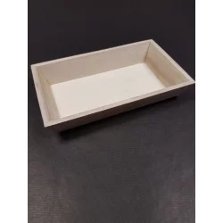 PLATEAU BOIS BORDS INCLINÉS 22x13x4cm