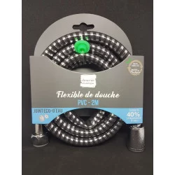 FLEXIBLE DE DOUCHE 2M PVC HYDRO NOIR