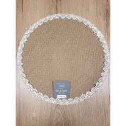 SET DE TABLE DARLA JUTE UNI NATUREL D38cm