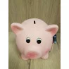 TIRELIRE COCHON ROSE AVEC MARTEAU