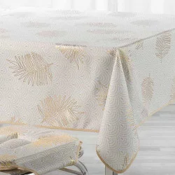 NAPPE SUNNY GOLD POLYESTER IMPRIMÉ 145x240cm