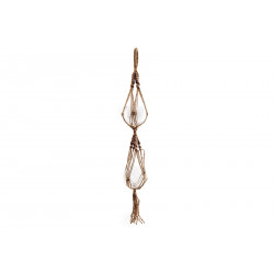 SUSPENSION 2 POTS MACRAMÉ 90CM