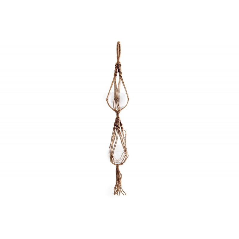 SUSPENSION 2 POTS MACRAMÉ 90CM