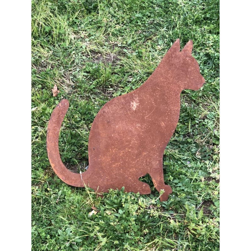 PIQUE DE JARDIN 41X47CM "CHAT"
