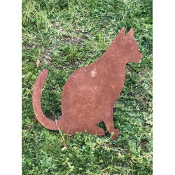 PIQUE DE JARDIN 41X47CM "CHAT"