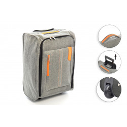 Valise cabine 32L tissu GRIS CHINEE