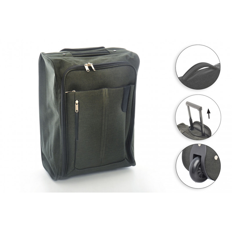 Valise cabine 32L tissu NOIRE