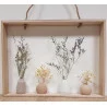 CADRE DÉCO VASES AVEC FLEURS 32x38x7cm
