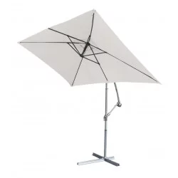 PARASOL DÉPORTÉ ÉCRU RECTANGULAIRE INCLINABLE 3x2m