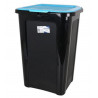 POUBELLE RECYCLAGE BLEU 44L NOIRE /COU.
