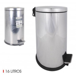 POUBELLE INOX A PEDALE 16L