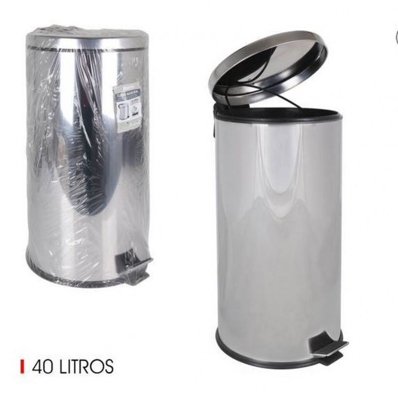 POUBELLE A PEDALE INOX 40L