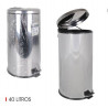 POUBELLE A PEDALE INOX 40L