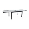 Table HONFLEUR ext 135/270xd90xh75 verre