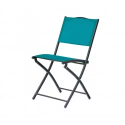 CHAISE PLIANTE DE JARDIN DIVINE BLEU CANARD