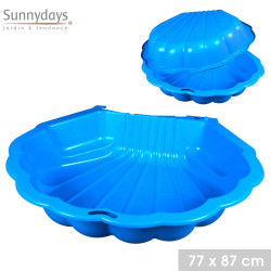 DOUBLE COQUILLE BAC A SABLE BLEU+DESSUS