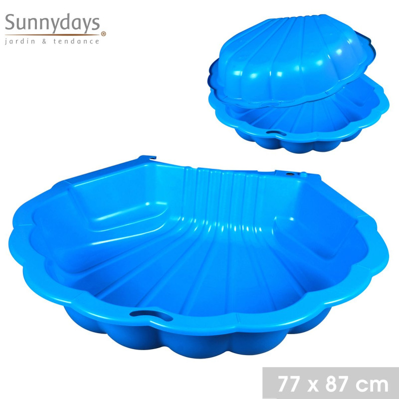 DOUBLE COQUILLE BAC A SABLE BLEU+DESSUS DOUBLE COQUILLE BAC A SABLE BLEU+DESSUS