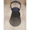 LANTERNE SOLAIRE DESIGN NOIR H23cm