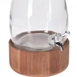 FONTAINE À BOISSON SUR SOCLE BOIS 5,5L