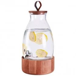 FONTAINE À BOISSON SUR SOCLE BOIS 5,5L