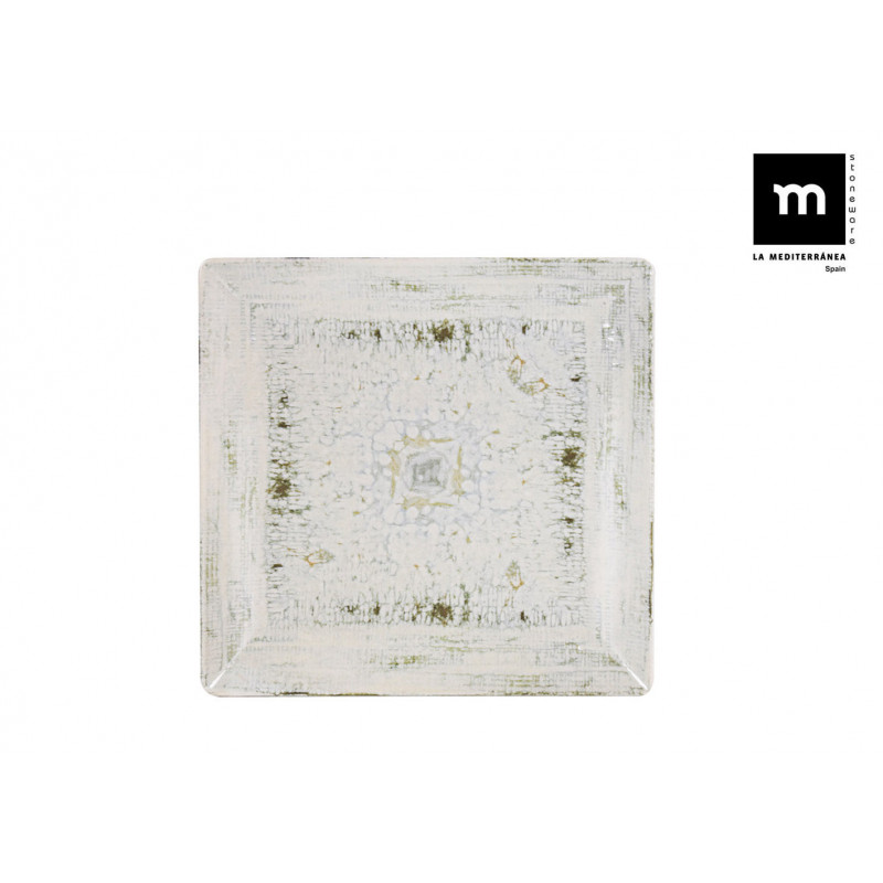ASSIETTE PLATE IDRIS CARRE 24cm