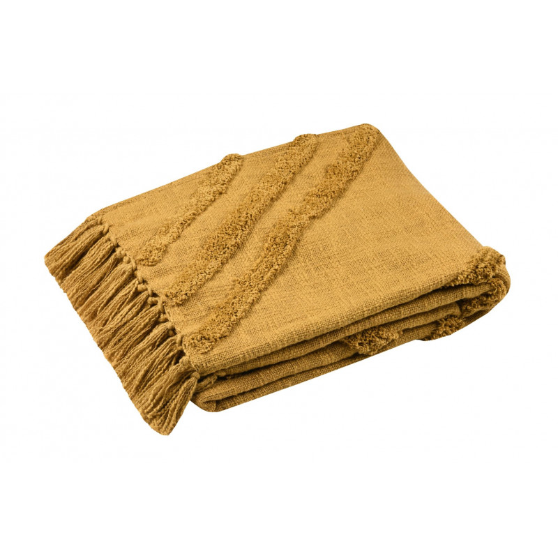 BAMAKO PLAID 125X150CM MOUTARDE