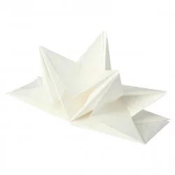SERVIETTES PRE-PLIeES BLANC 40*60CM X12
