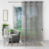 Voilage Zebra anthracite 140x240cm effet lin tissé