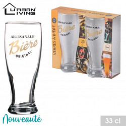 VERRES A BIERE X2 33CL