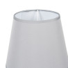 LAMPE GALET CERAMIQUE GRISE, VERTE ET NOIRE ABAT-JOUR GRIS