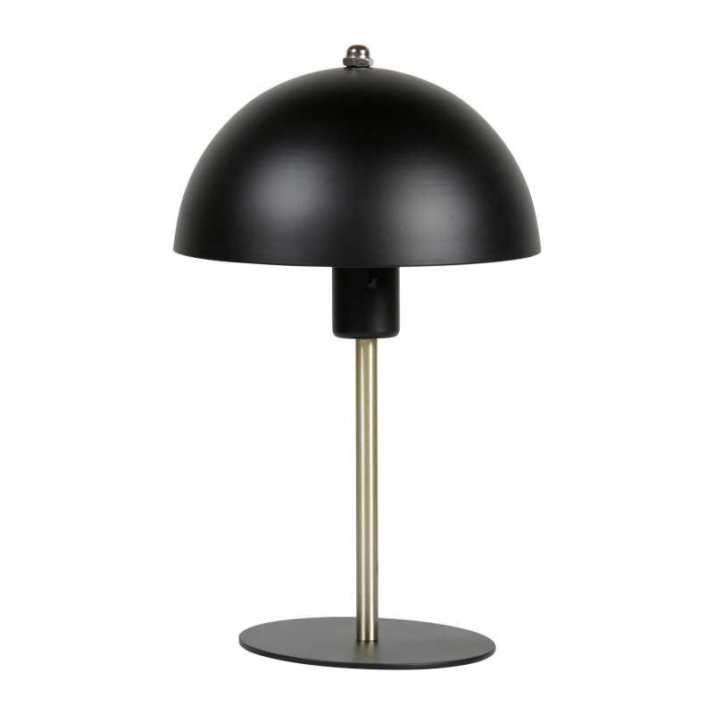 LAMPE METAL LYDIA NOIRE ET DOREE