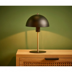 LAMPE METAL LYDIA NOIRE ET DOREE