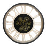 HORLOGE METAL ET BOIS LONDRES D57CM