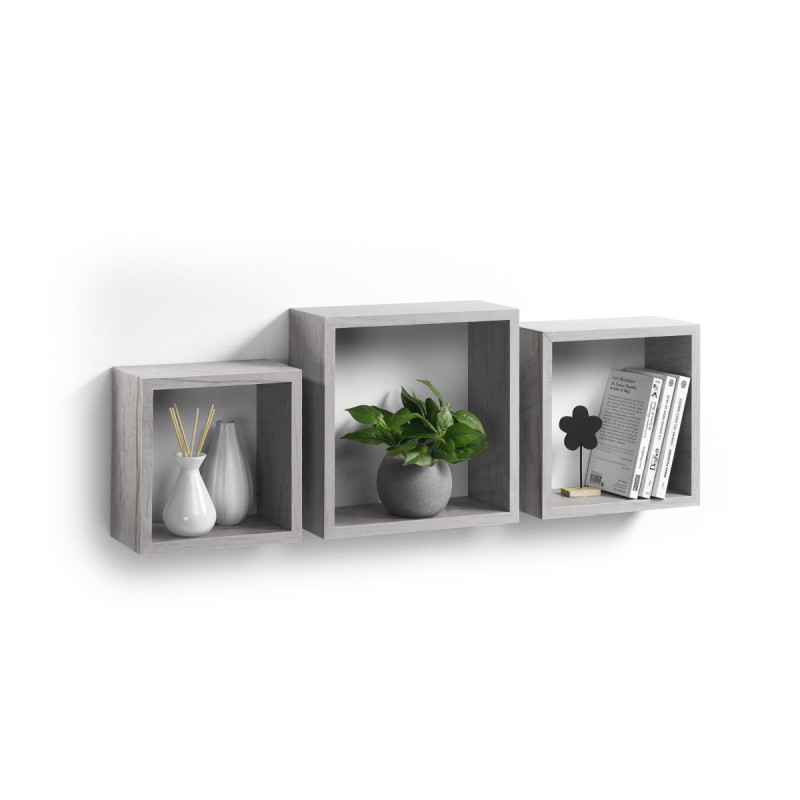 SET DE 3 CUBES CHENE BLANCHI 23/26,5/30C