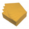 SERVIETTES X40 JAUNE MOUTARDE EN PAPIER